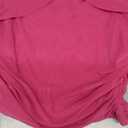 HESUUIO Women's Sexy Two Piece Skirt Set Mesh Off Shoulder Bodycon Ruched Midi Cocktail Party Dress Club Outfit (Medium)