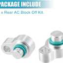 X AUTOHAUX 2 Set Rear AC Air Conditioning Block Off Cap Kit for Ford Expedition 2007-2016 for Ford Explorer 2011-2016 for Lincoln MKT 2009-2016