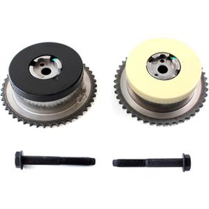 AUCERAMIC 12621506 12621505 Intake & Exhaust VVT Sprocket Camshaft Phaser Fit for 2011-2017 Chevy Equinox HHR Captiva Cobalt Malibu, Buick Lacrosse Regal Verano, GMC Terrain L4 2.4L 12578515 12578516