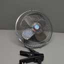 Car 12v Clip Fan,12 Volt DC 10 inch Large 360 Adjustment Metal Fans with Cigarette Lighter,90 Rotation Oscillating Clamp on Cooling Fan for Golf Cart RV and Vehicles (10inch)