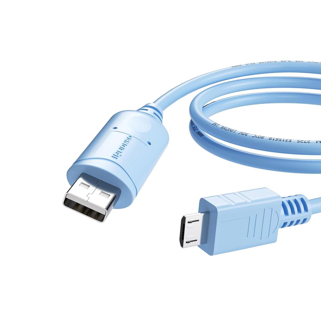 6FT FTDI USB to Micro USB Console Cable, USB 2.0 Console Cable Compatible for Extreme AP305C Wireless Access Point,for Aruba AP203 AP303 AP505 AP515 A535 AP555