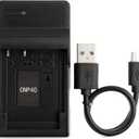 Norifon NP-40 USB Charger for Casio Exilim EX-FC100, EX-FC150, EX-Z400, Exilim Zoom EX-Z100, EX-Z1000, EX-Z1050, EX-Z1080, EX-Z1200, EX-Z200, EX-Z300, EX-Z40, EX-Z450, EX-Z50 Camera and More