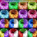 300 LED Color Changing Christmas Lights, 35 Colors 98FT String Lights Easter Decorations, Waterproof Twinkle Fairy Light Clear Wire for Bedroom Indoor Outdoor Holiday Xmas Tree Wedding Party