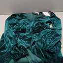 Women's Velvet V Neck Puff Sleeve Dress for Wedding Guest Cocktail Elegant Bodycon Party Midi Dress, Size XL