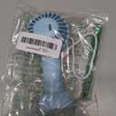 SWEETFULL Mini Portable Fan - Rechargeable Handheld Fan, 3 Speeds Personal Small Hand Gifts for Travel Essentials, Lash, Makeup, Eyelash, Kids, Girls, Women - USB, Cute Design Light Blue