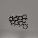 uxcell Steel Band Clamp 22mm Inner Dia Fit 23-24.5mm OD Hose Spring Band Type Action Fuel Line Silicone Tube Clip Clamp Black 10Pcs