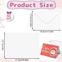 60 Sets Blank Colored Paper Cards with Envelopes Set 5 x 7 Inch Foldable Blank Colored Papre Postcards and Envelopes 140lb/300 GSM Cotton Watercolro Paper Cards for Painting or Card Making