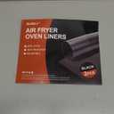 Toaster Oven Liner  Compatible with Breville, Cuisinart, Black & Decker, Dash, and More  Nonstick Heat Resistant Reusable Air Fryer Liners, PFOA & BPA Free, 9x11", 2 Pack, Black