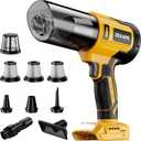 Cordless Vacuum Cleaner for DeWalt Battery, 5 in 1 Lightweight Electric Handheld Vacuum with 3 x HEPA Filter, 20KPA Powerful Suction, 200W Brushless Motor for Carpet,Sofa,Car (Battery Not Included)