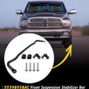 55398938AC Front Suspension Stabilizer Bar (Includes Bushing, Bushing Retainer, Hex Head Screw) Compatible with Ram 1500 2012-2018 for Dodge Ram 1500 2009-2011 for Ram 1500 Classic 2019-2022