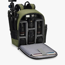 CADeN Camera Backpack Bag Professional for DSLR/SLR Mirrorless Camera Waterproof, Camera Case Compatible for Sony Canon Nikon Camera and Lens Tripod Accessories Green