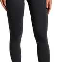 Colorfulkoala Women's Dreamlux High Waisted Workout Leggings 25" Inseam 7/8 Length Yoga Pants (XS, Black)
