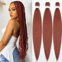 2 x 26 Inch 3 Pack Pre Stretched Braiding Hair