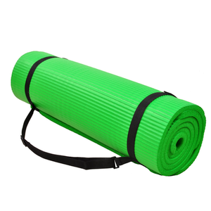 Fitvids Yoga Mat, 1/2-Inch Extra Thick High Density Exercise Mat, Anti-Tear Exercise Yoga Mat with Carrying Strap, Suitable for Various Yoga Exercises (Aqua)