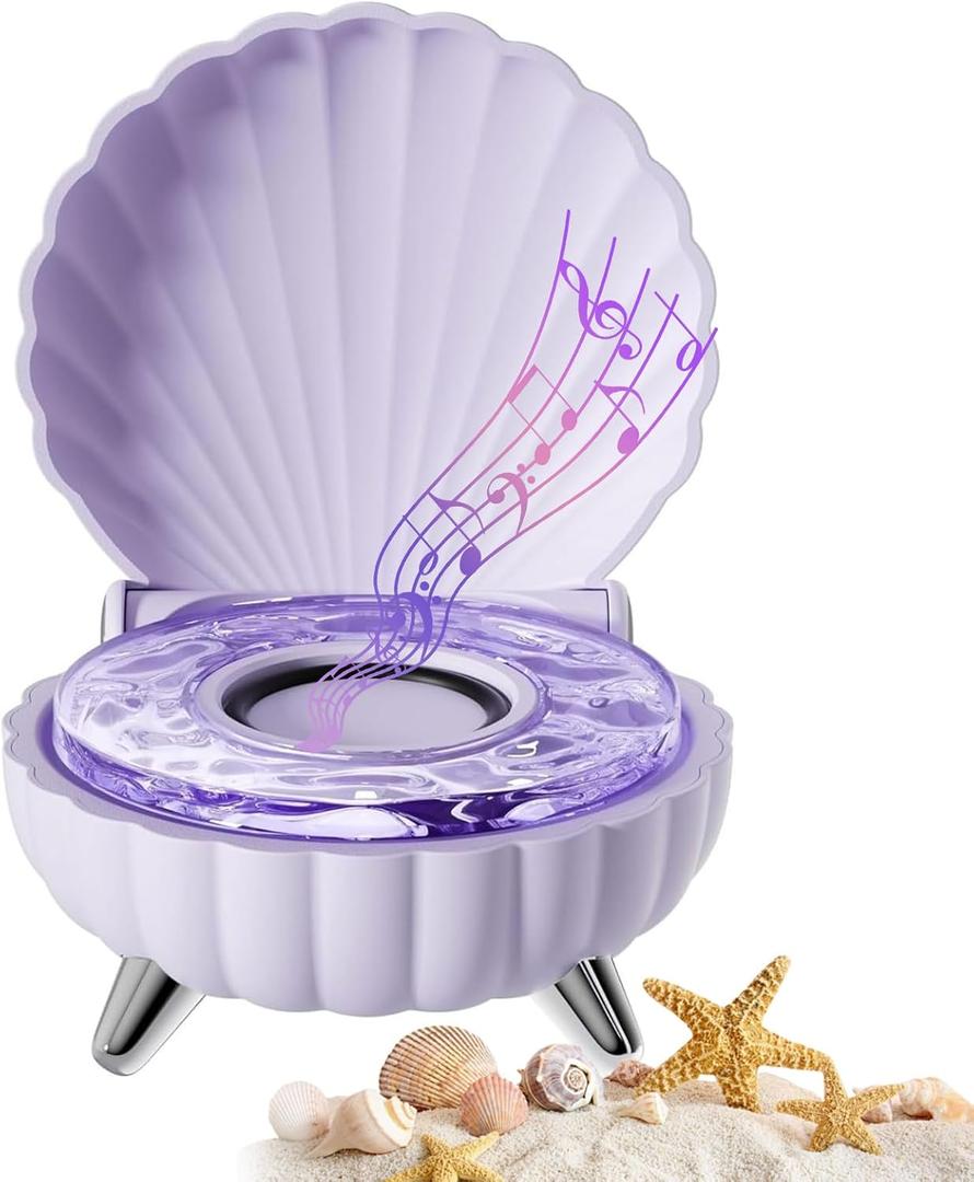 Seashell Bluetooth Speaker White 2 Pack