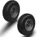 13x4.10-6 Tire & Wheel Assembly with Non-Directional Snow Tire  Heavy-Duty Replacement for Part 07101238, Compatible with Ariens Classic 24 CE Snow Blowers, 2 Pack