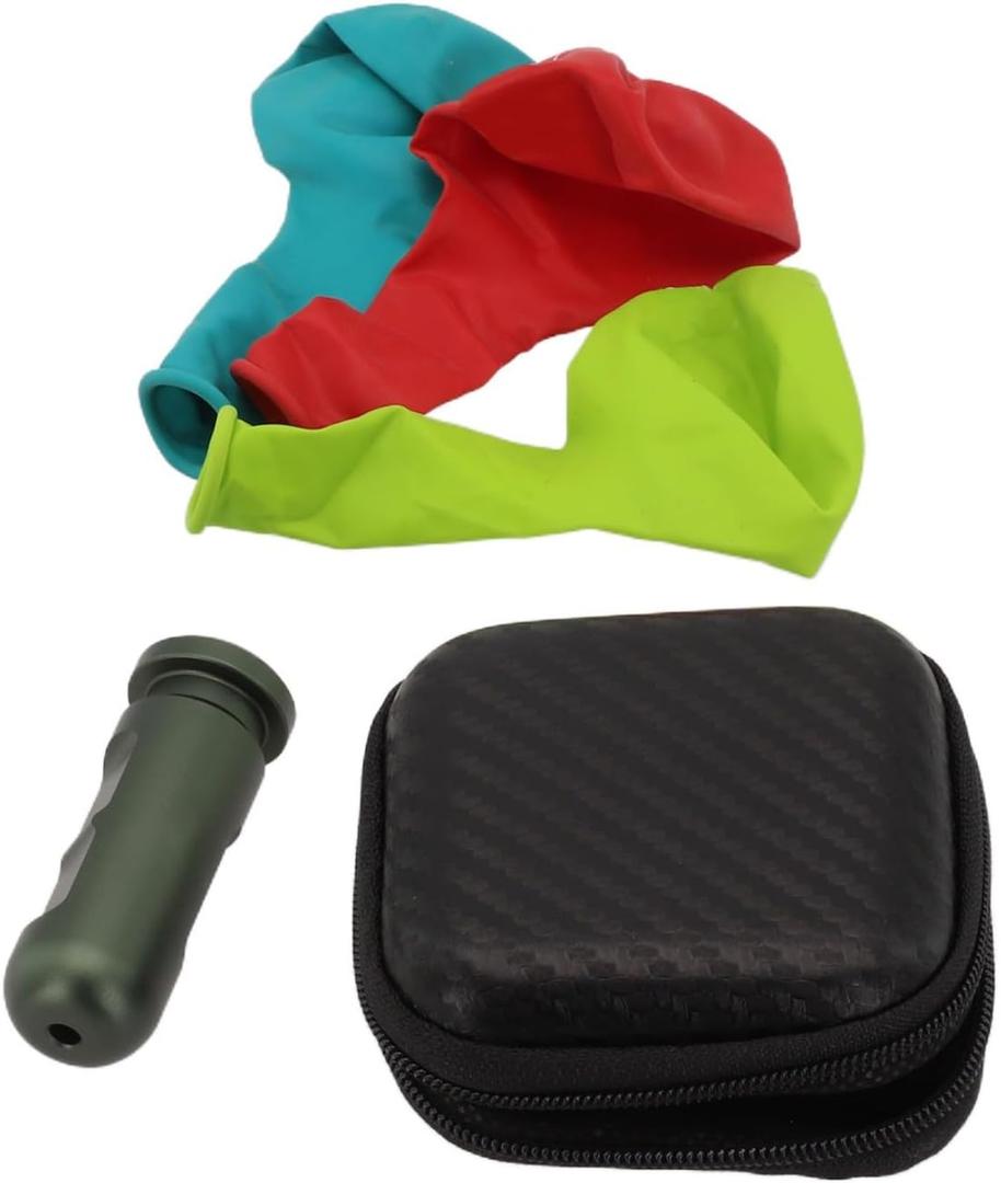 Ear Equalization Training Tool, Freediving Traininag Tool With 3 Balloons And Storage Box, For Underwater Spearfishing Practice, Diving Beginner(black green) Ear Equalization Training Tool, Freediving Traininag Tool With 3 Balloons And Storage Box, For Underwater Spearfishing Practice, Diving Beginner(black green)