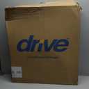 Drive Medical 11148-1 Folding Steel Bedside Commode Chair, Portable Toilet, Supports Individuals Weighing Up To 350 Lbs, with 7.5 Qt. Bucket and 13.5 Inch Seat, Grey