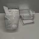 Yerliker 6 Pcs Clear Plastic Storage Bins with Lids Large Stackable Pantry Storage Organizer Bins Kitchen Organization Cabinet Organizers Ideal Containers for Fridge, Kitchen, Cabinets (Clear)