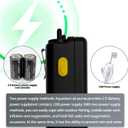 Small Aerator for Fish 19GPH-35GPH,Minnow Bucket USB Aerator,Adjustable Air Pump,Quiet Voice,with Car Cigarette Lighter,Suitable for Fishing Enthusiasts,Long Distance Transportation of Fish by Car