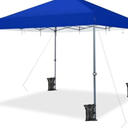 Yaheetech 12x12 Pop Up Canopy Easy Set-up Tent, Portable Outdoor Canopy Instant Tent, Commercial Gazebo with Wheeled Carry Bag Blue