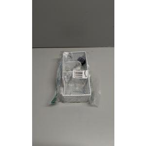 Desk Organizer Clip on Desk Cup Holder Pencil Holder for Desk Storage Beverages Phone Holder Desk Organizer and Accessories Office School Home (White)