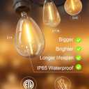 Svater Outdoor String Lights 200 FT, Patio Lights for Outside with Shatterproof LED Bulbs, Waterproof IP65 Commercial Hanging Light for Backyard Porch Balcony Bistro Party (2X100FT)