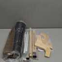 Zakkart Cat Perch for Window Sill with Bolster - Orthopedic Hammock Design with Premium Hardwood & Robust Metal Frame - Cat Window Seat for Large Cats and Kittens - Natural Color Wood Brown Bed, 24''W