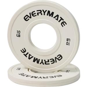 Change Weight Plates 10LBS Set Fractional Plate Olympic Bumper Plates for Cross Training Bumper Weight Plates Steel Insert Strength Training Weight Plates