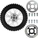 18" Rear Wheel Rim Tire Assembly For Dirt Trail Bike Apollo 250cc DB-36 110/90-18 Includes Brake Rotor and 530 18T Sprocket (DOES NOT FIT HAWK250 or RAVEN250)