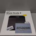 Wyze Smart Scale X - Digital Bathroom Scale for Body Weight, BMI, Body Fat, Muscle Mass, Heart Rate Monitor | Sync with Health Apps | for People, Baby & Pet, 400 lbs (Black)