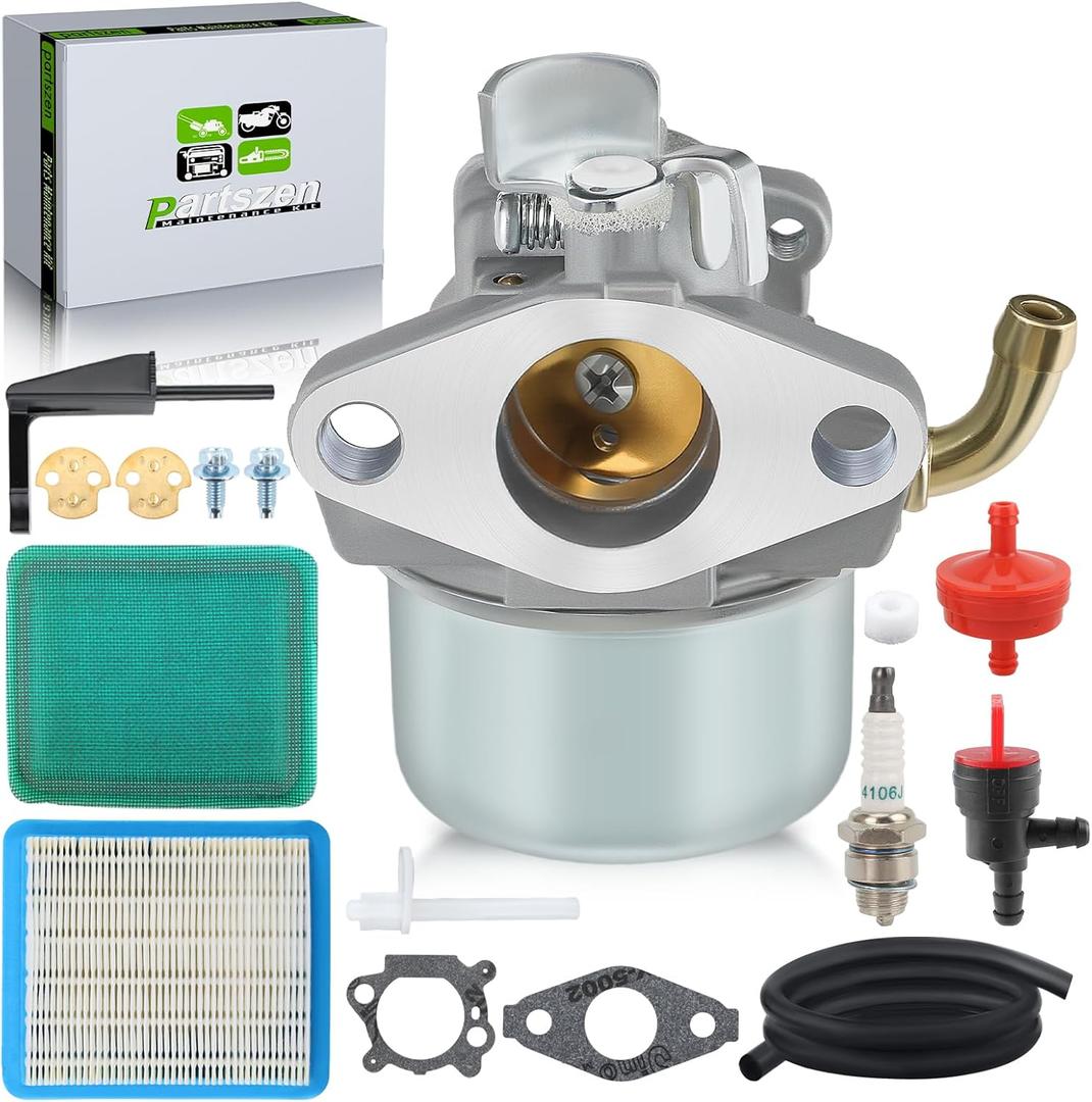 698474 Carburetor Kit for Nikki 215434 495652 797180 32711242 215369 12180 for Yard Machines 21A-340-129 for Bolens 21A-332C765 for Craftsman 917.292481 917.291482 Tiller Tune-up Parts Filter