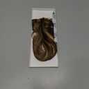 TESSHAIR Clip in Hair Extensions Real Human Hair 10 Inch Human Hair Clip in Extensions Medium Brown & Dark Blonde Hair Extensions Clip ins Double Weft 100% Real Human Hair Extensions 8 PCS 50g #4P27