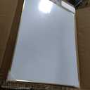 Magnetic Whiteboard, 24"x18" Gold Aluminum Frame Dry Erase White Board for Wall, Hanging Wipe Board with 6 Magnets, 4 Markers & 1 Eraser for Home, Office, School