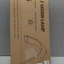 22-inch Half Moon Lash Light for Eyelash Extensions & Estheticians, Dimmable LED Lash Lamp, Shadow-Free Moon Light for Lash Tech, Adjustable Eyelash Lamp with Rotating Head (Black)