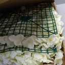 FUHSY Flower Wall Backdrop White Rose Wedding Backdrop 3D Floral Wall 12 PCS 15X15 Inch Artificial Flower Wall Panels Flower Photo Background for Bridal Shower Party Arrangement Event Decorations