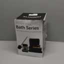Black Bathroom Accessories Set 17PCS Bathroom Set with 3PCS Soap Dispenser Bathroom Accessory Set Black Trash Can for Bathroom Decor