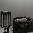 Breathable Trolley Case Black Pet Carrier 360 Wheel Detachable Pet Puppy Dog Cat Carrier