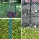 5 Feet Green, Pack of 10 Metal Fence Post, for 48 Inch High Garden Welded Wire Fence U-Channel Steel Garden Post