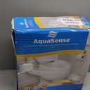 Drive Medical 770-626 AquaSense Raised Toilet Seat with Lid, Standard Seat, White (1 Count (Pack of 1))