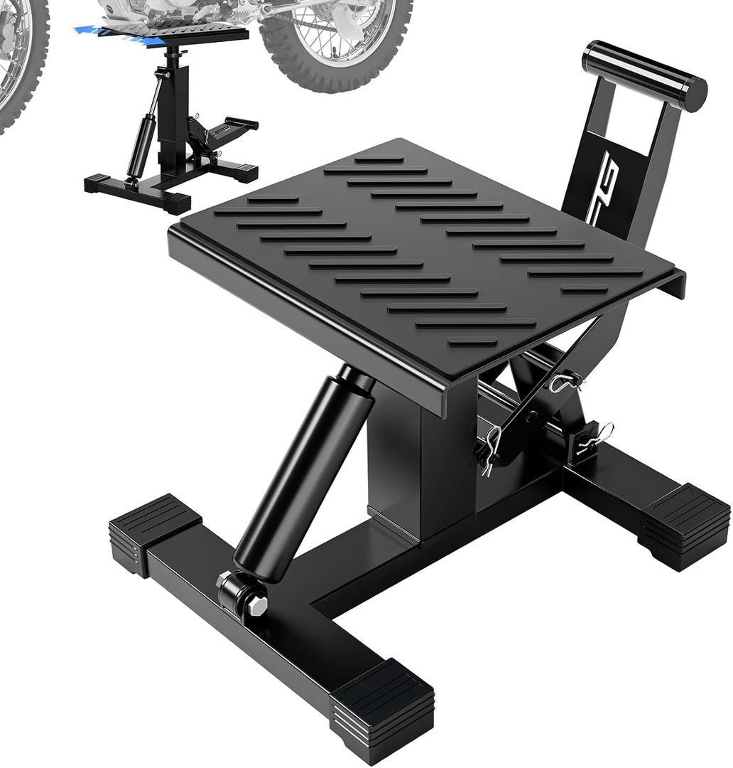JFG RACING Adjustable Hydraulic Dirt Bike Stand Lift 1000 Lbs Capacity