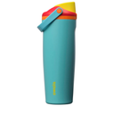 Owala FreeSip Sway Insulated Stainless Steel Water Bottle with Two-Way Spout, Built-In Straw and Bucket Handle, Made for Travel, School, and Sports, 30oz, BPA Free, Leak Proof, Summer Sweetness