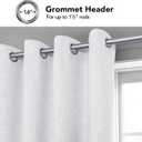 Deconovo Silver Print Room Darkening Curtains for Living Room Bedroom, Soundproof Thermal Insulated Window Drapes for Nursery Kitchen Kids Room, 2 Panels, 52W x 63L Inch Long, Greyish White