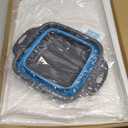 Acrylic cutting board and Silicone colander for kitchen 2 pcs kit 17.8" x 13.8", Cutting board with lip, Clear cutting board for countertop, Acrylic material, Transparent