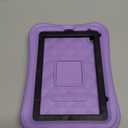 Kids Case for iPad mini 7 (A17 Pro) 2024 / Mini 6th Gen 2021 8.3 inch  Lightweight Flexible Shockproof Rotating Stand Handle Rugged Cover for iPad mini 7th 6 Generation Girls Boys, Purple