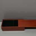 Heavy Slide-top Chess Pieces Storage Box Wooden Case