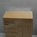 Slim Single Serve Coffee Maker, Fast Brew for K-Cup & Ground Coffee Small One Cup Coffee Maker, 6-12 Oz Brew Sizes, Coffee Machine with Descaling Reminder and Water Window, Grey (9.45 Inches)