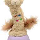 Catstages Electronic Dancing Llama Interactive Cat Toy, Wobbles and Plays Music, Battery Powered, Plush, White