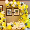 LANGXUN 7.2ft Gold Metal Round Balloon Arch kit, Backdrop Circle Stand Arch Frame for Wedding Birthday Party Decoration, Graduation Decorations and Baby Shower Photo Background