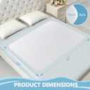 Incontinence Bed Pad Washable Waterproof, 34" x 52" Reusable Underpads for Adults Women Elderly Senior Pets, Leak Proof Pee Pads for Kids, Waterproof Sheet for Bed Couch Sofa Floor, Washable Puppy Pad